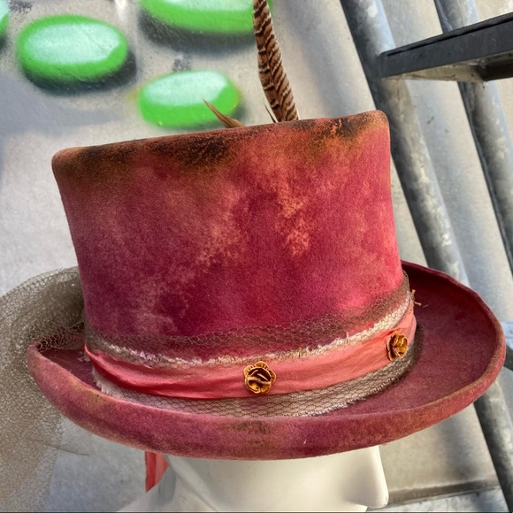 ROSES & RUST Custom Vintage Top Hat - Picture 11 of 16
